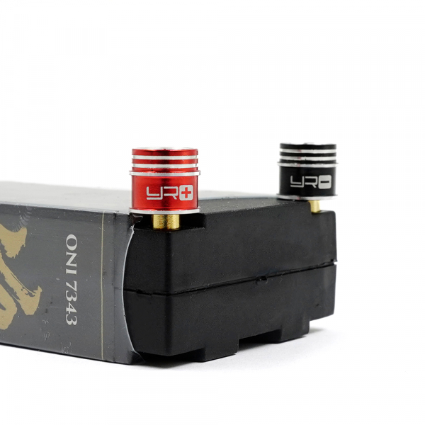 Yeah Racing Aluminum 5mm Bullet Plug w/Grips - Gold