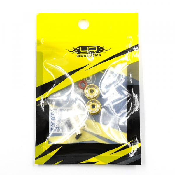 Yeah Racing Aluminum 5mm Bullet Plug w/Grips - Gold