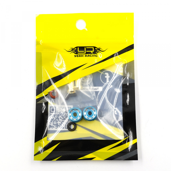 Yeah Racing Aluminum Grips 5mm Bullet Plug für Akku - Blau