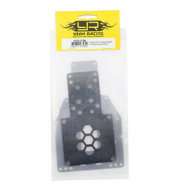 Yeah Racing Graphite 2.5mm Chassis (Forged) für Kyosho Fazer D2 FZD2