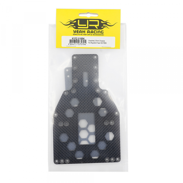 Yeah Racing Graphit 2,5 mm Chassis für Kyosho Fazer D2 FZD2