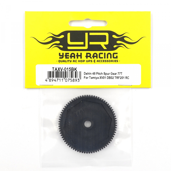 Yeah Racing Delrin 48 Pitch Spur Gear 77T For Tamiya XV01 DB02 TRF201 RC