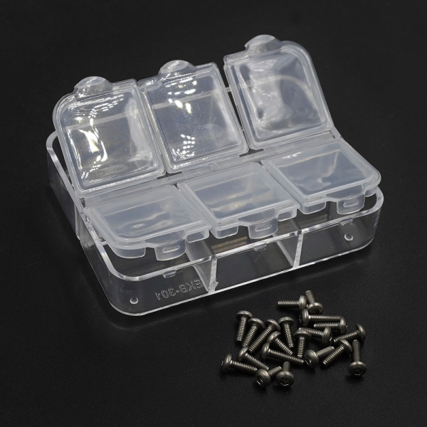Yeah Racing Titanschrauben-Sortimentsset mit Box für Kyosho MR04