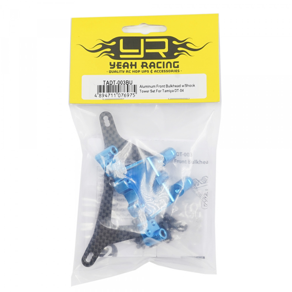 Yeah Racing Aluminium Front Bulkhead mit Dämpferbrücke für Tamiya DT-04