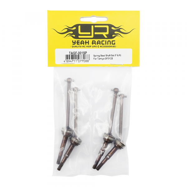 Yeah Racing Spring Steel Shaft Set (F & R) für Tamiya GF01CB