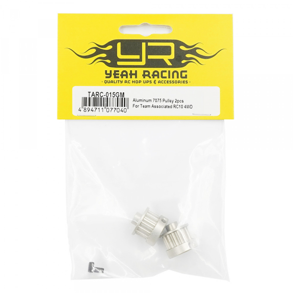 Yeah Racing Aluminum 7075 Pulley 2pcs For Team Associated RC10 4WD