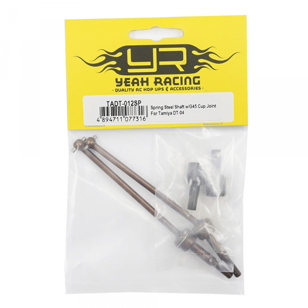 Yeah Racing Spring Steel Shaft w/G45 Steel Cup Joint für Tamiya DT-04