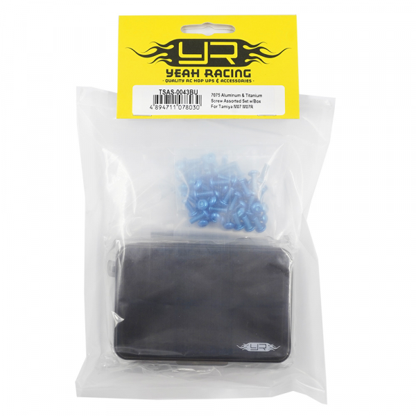 Yeah Racing 7075 Aluminium/Titanschrauben-Sortiment mit Box für Tamiya M07 M07R