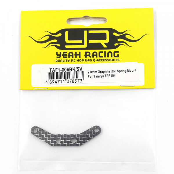Yeah Racing 2.0 mm Graphit Rollfederhalterung für Tamiya TRF104
