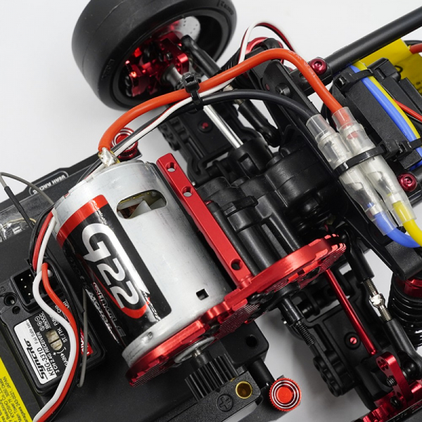 Yeah Racing Alu-Motorhalterungsplatte m. mehreren Winkeln und Lüfter für Kyosho Fazer D2 FZD2