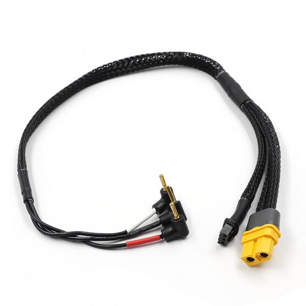 Yeah Racing Ladekabel für Micro Akkus - 1/28 -  XT60 Stecker auf 2mm Stecker
