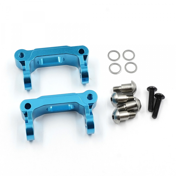 Yeah Racing Aluminium C-Hub Set vorne blau für Tamiya WR02 WR02C TL-01 GF-01 G6-01