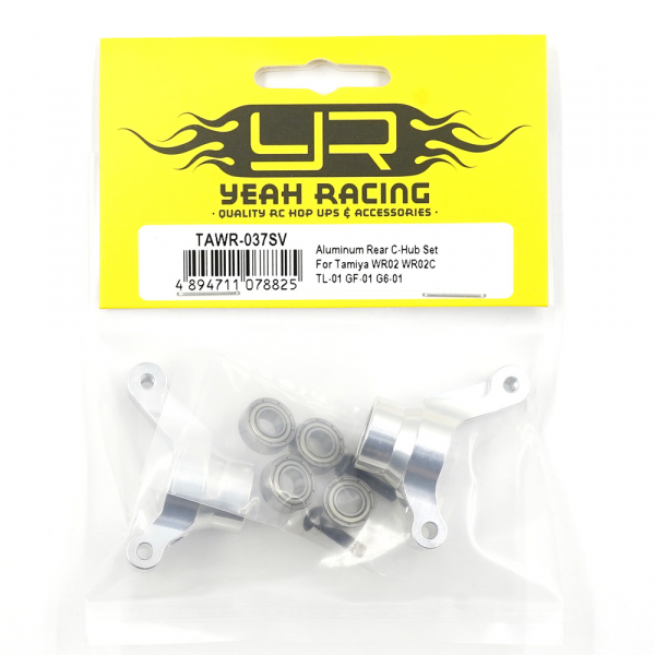 Yeah Racing Aluminum Rear C-Hub Set For Tamiya WR02 WR02C TL-01 GF-01 G6-01