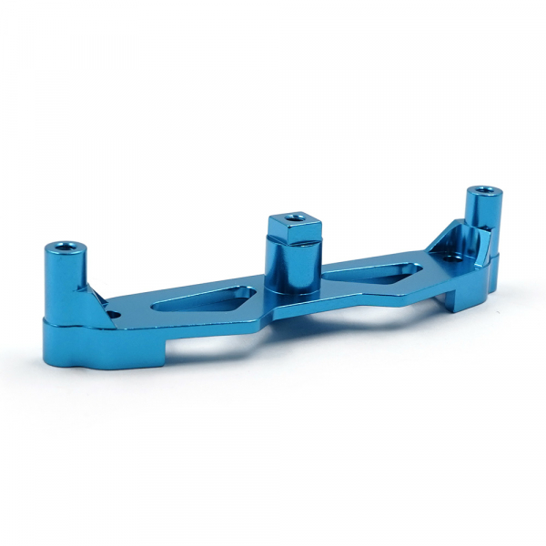 Yeah Racing Aluminium Dämpferhalterung vorne blau für Tamiya WR02C
