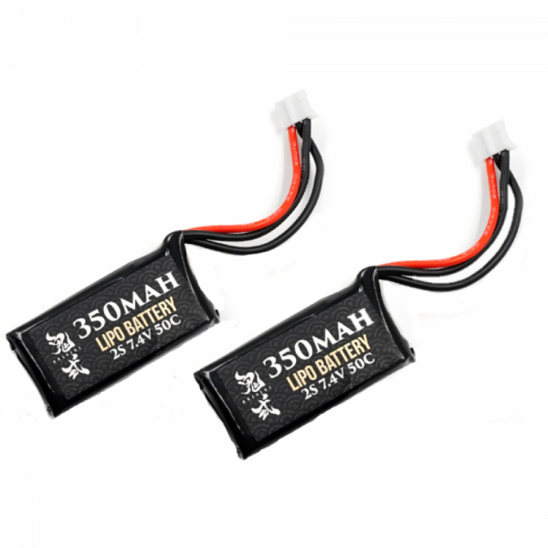 Onisiki 350mAh 2S 7,4V 50C LiPo Akku (2 Stück) für 1/28 & 1/24 Mini RC