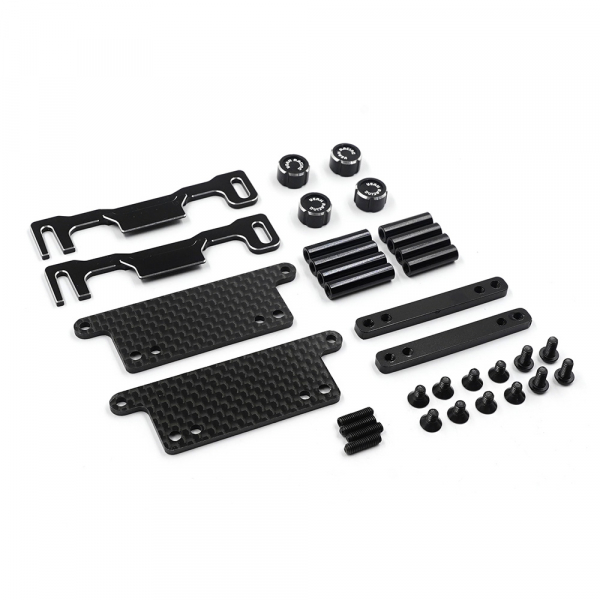 Yeah Racing Kurzer Batteriehalter aus Aluminium-Graphit für Kyosho Optima / Mid / Pro