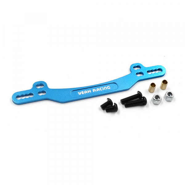 Yeah Racing Aluminum Rear Shock Tower For Tamiya WR02C GF-01 (Blue)