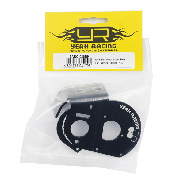 Yeah Racing Aluminium Motormontageplatte für Team Associated RC10 (Schwarz)