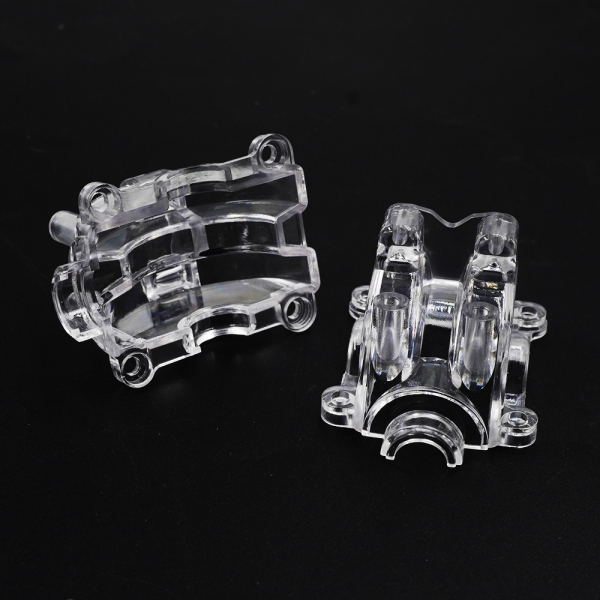 Xtra Speed transparenter Kunststoff-Differential/Getriebegehäuse-Deckel (2 Stück) für Tamiya TT-02 Serie