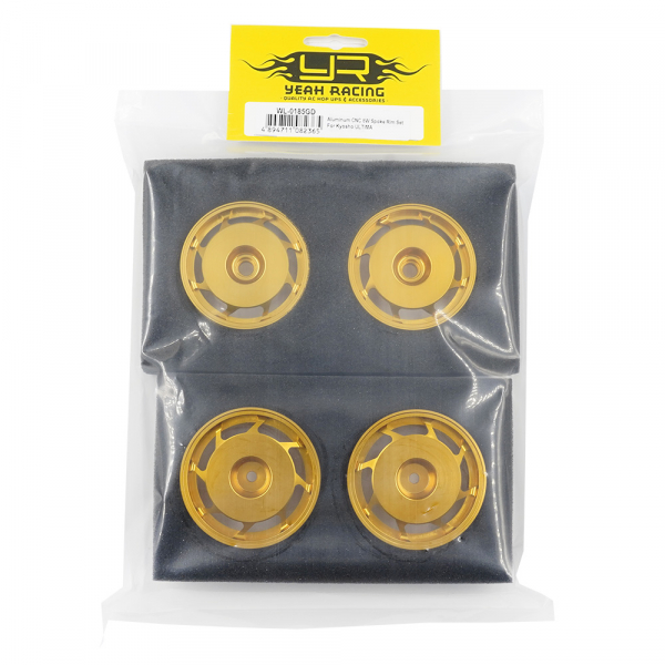 Yeah Racing Aluminum CNC 8W Spoke Rim Set For Kyosho ULTIMA