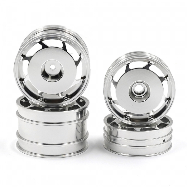 Yeah Racing Aluminum CNC 8W Spoke Rim Set For Kyosho ULTIMA (Silver)