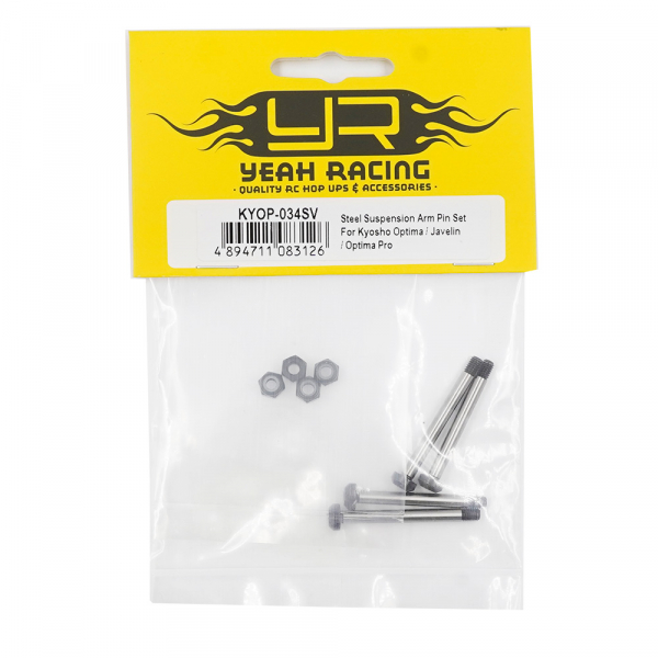 Yeah Racing Stahl Aufhängungsstift Set für Kyosho Optima / Javelin / Optima Pro