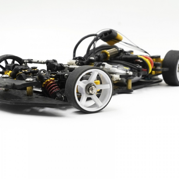 Yeah Racing Kunststoff-Felgensatz RWD, schmal, 8,5 × 20 mm, Offset 0 / +1 / +1,5 / +2, Weiß, für 1:28 Mini-Z