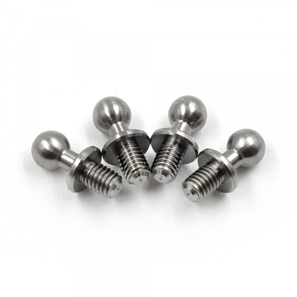 Yeah Racing Hochpräzise 64 Titan Ball Stud 4.3mm x 4mm (4 Stück)
