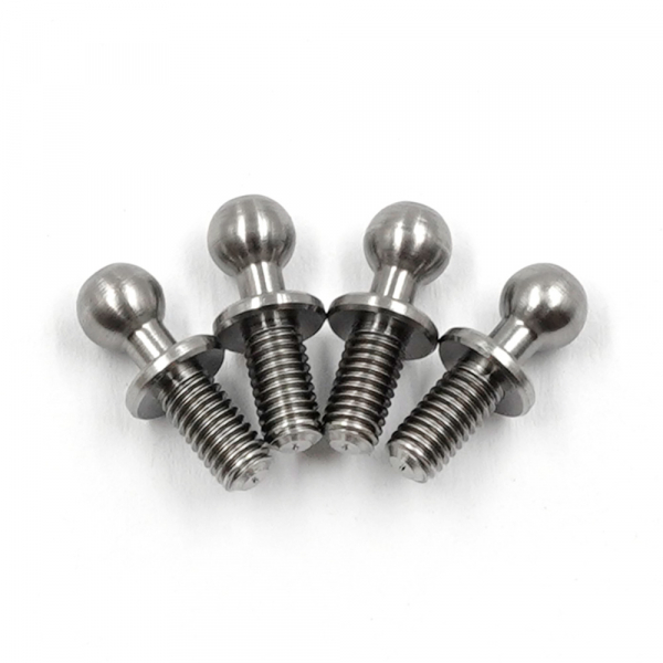 Yeah Racing Hochpräzise 64 Titan Ball Stud 4.3mm x 6mm (4 Stück)