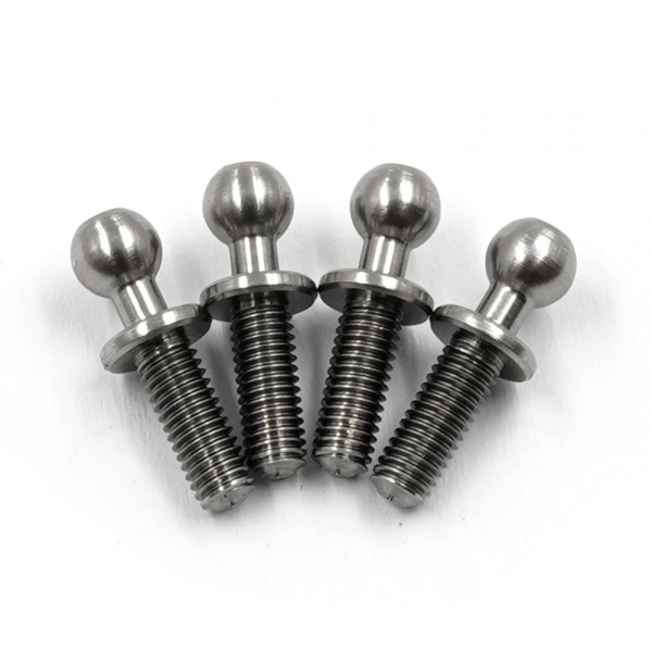 Yeah Racing Hochpräzise 64 Titan Ball Stud 4.3mm x 8mm (4 Stück)