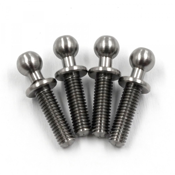 Yeah Racing Hochpräzise 64 Titan Ball Stud 4.3mm x 10mm (4 Stück)