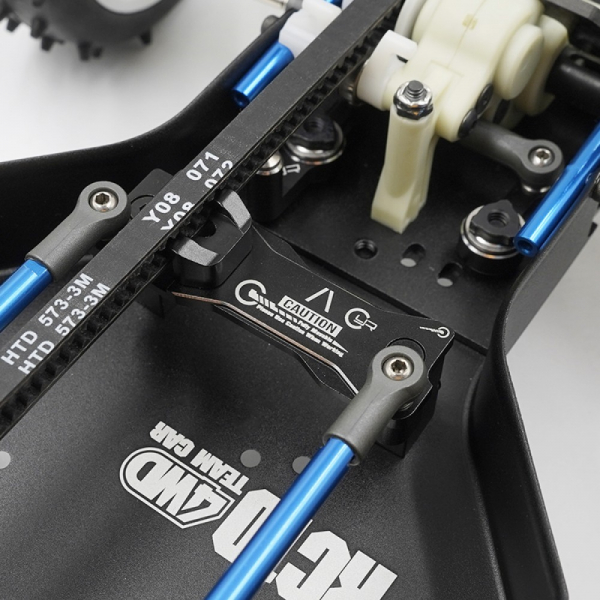 Yeah Racing Aluminum Servo Mount & Chassis Brace Set For Team Associated RC10 4WD