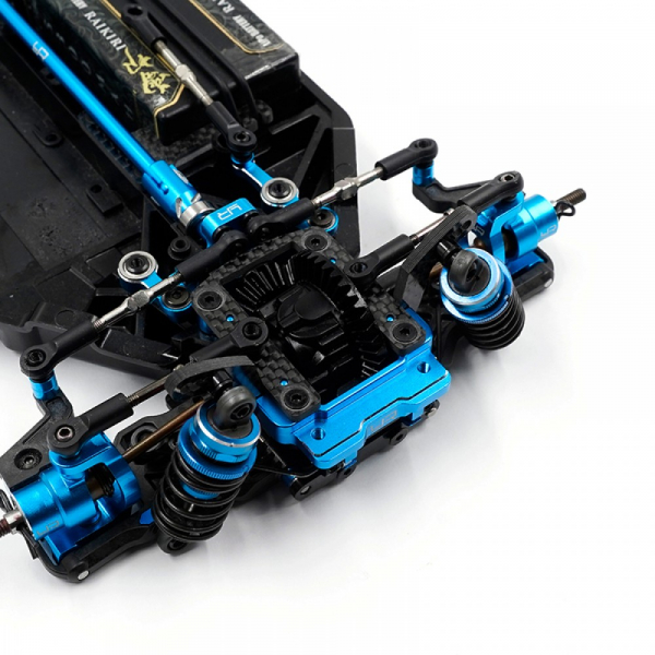 Yeah Racing Aluminium-Gehäuse für offenes Vorderachsdifferenzial mit Stabilisator-Set für Tamiya TT-02 SR/SRX