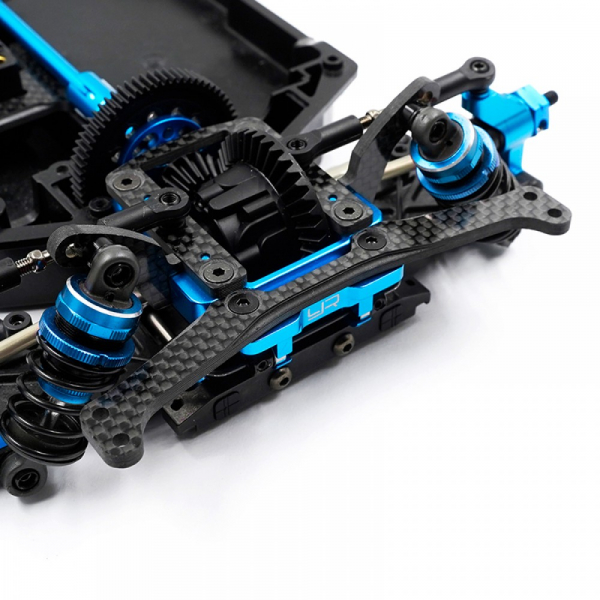 Yeah Racing Aluminium-Gehäuse für offenes Hinterachsdifferenzial mit Stabilisator-Set für Tamiya TT-02 SR/SRX
