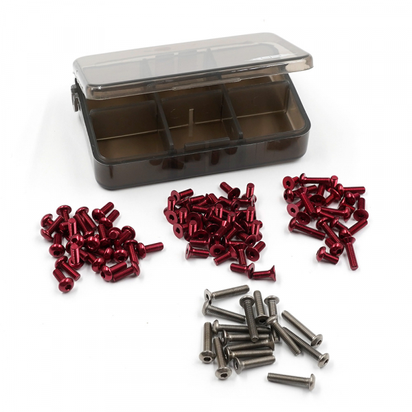 Yeah Racing 7075 Aluminium- und Titanschrauben-Sortiment mit Box für MST RMX 4.0