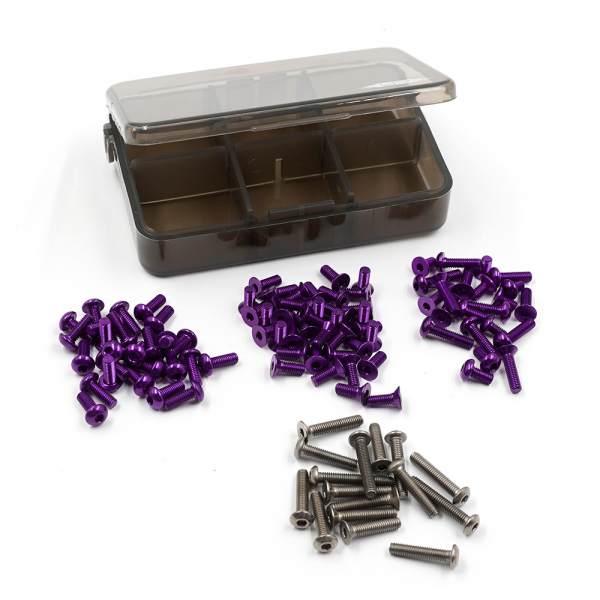 Yeah Racing 7075 Aluminium- und Titanschrauben-Sortiment mit Box für MST RMX 4.0