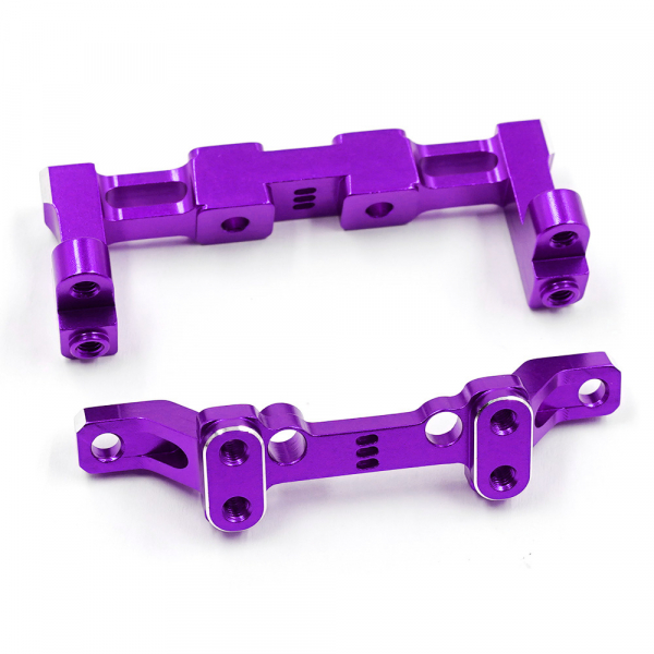 Yeah Racing Aluminium-Bellcrank-Halterungsset für Reve D RDX - Purple