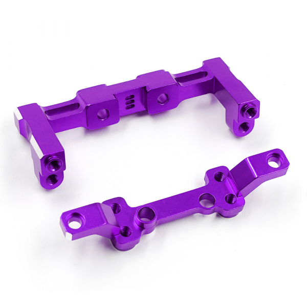 Yeah Racing Aluminium-Bellcrank-Halterungsset für Reve D RDX - Purple