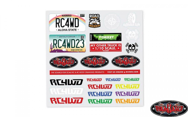 RC4WD Small Decal Sheet