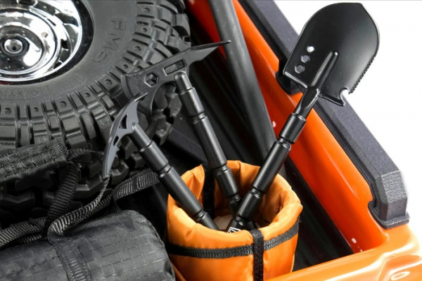 Metall Werkzeugset mit Schaufel, Axt und Spitzhacke für 1/10 RC-Autos (3-teilig)