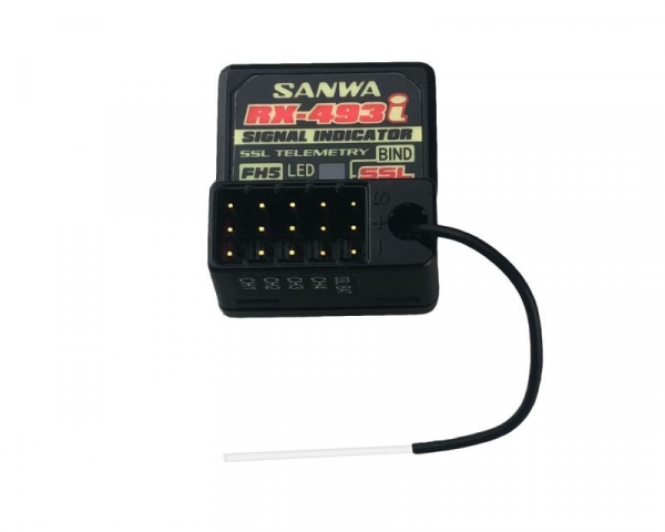 Sanwa RX-493i SUR-SSL Receiver HD-Version water proof CH4 2.4GHz FH5 UltraResponseMode