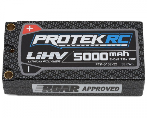 ProTek RC 2S 130C Low IR Si-Graphene + HV Shorty LiPo  (7.6V/5000mAh)