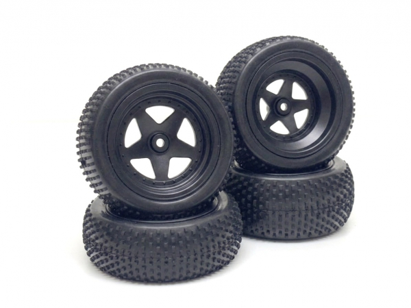 Absima 1:10 Buggy Räderset "Mini Block" schwarz (4)