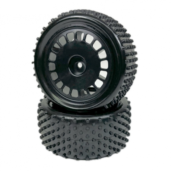 Absima 1:10 Buggy Räderset "Mini Pin" hinten schwarz (2)