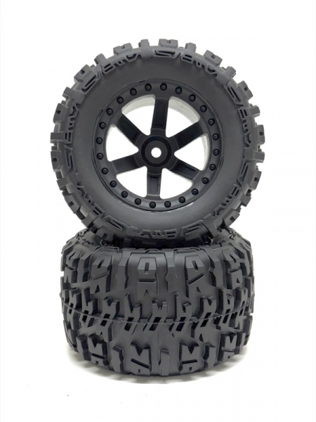 Absima 1:10 Monster Truck Räderset schwarz (2)