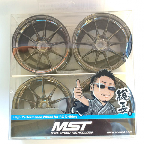 MST 1/10 Silver black 5H Felgen offset 7 (4)