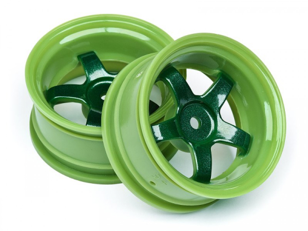 HPI 1/10 Onroad Felgen Work Meister S1 Grün  -  26mm - 6mm Offset (2)