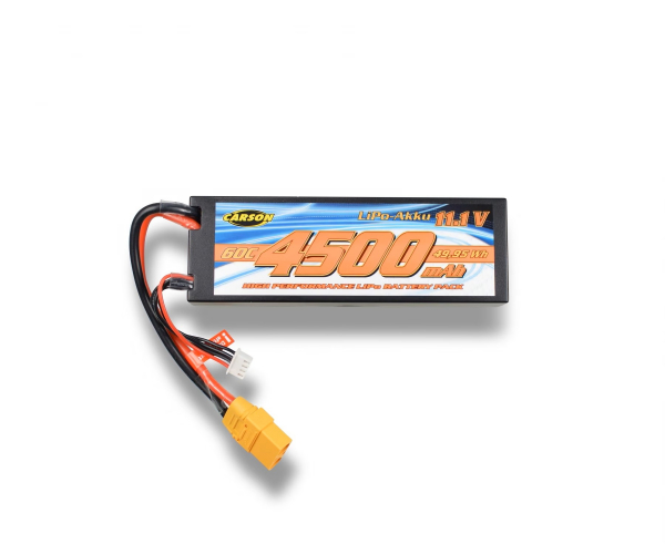 Carson 11,1V 4500mAh 60C LiPo-Akku, RC-Akku - XT90