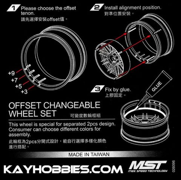 MST BK-BK 501 offset changeable wheel set (4)