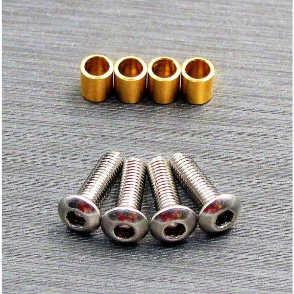 Samix SCX10 III  / Capra brass knuckle bushing set